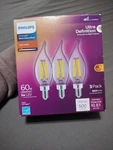 Philips 3pk 60w Ba11 Wg Led Bulb 566687 046677566685. Fixed Price $26.99.