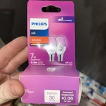 Philips Led Soft White C7light Bulbs 2 Pk (57403) Fs. Fixed Price $10.50.