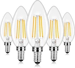 E12 Led Candelabra Bulbs 40 Watt Equivalent, 4w Vintage Candle Light Bulbs, 470l. Fixed Price $13.72.