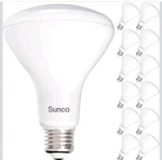 Sunco 12 Pack Br30 Light Bulbs Led, Recessed, Indoor Flood Bulb, 850 Lumen, Warm. Fixed Price $42.99.