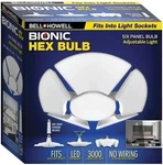 Bell And Howell Hex Bulb, 6 Panel Adjustable Led Light Bulb 3000 Lumen. Fixed Price $19.99.