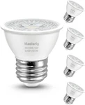 Maelsrlg Par16 Led Short Neck Recessed Spotlight Bulb, 6w(60w Equivalent) Curio. Fixed Price $26.30.