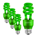 Sleeklighting 13 Watt Green Spiral Cfl Light Bulb- 2 Count (pack Of 1),. Fixed Price $27.02.