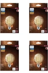 Philips Vintage 60w Amber G25 Led Decorative Light Bulb Dimmable Lot Of 4. Fixed Price $19.99.