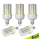 5x 80w Led Corn Light Warehouse Bulb, E39 Mogul Base 5000k Daylight Ac 277v-480v. Fixed Price $281.26.