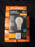 Sylvania 40699 Truwave Led A19 40w Equal 2700k 90+ Cri Clear ( Pack Of 6). Fixed Price $14.99.