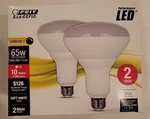 Feit Electric Performance Led Bulb 2 Pack Dimmable 65w Daylight Medium. Fixed Price $12.50.