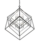 Euclid 10-light Chandelier In Chrome With Matte Black. Fixed Price $944.00.
