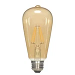Satco S9578 Vintage Transparent Amber Filament Led Bulb 4.5w St19 Medium E26. Fixed Price $9.25.