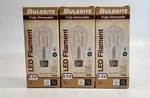 3 Pack Bulbrite 776769 Led Filament Clear Bulb 8.5w =60w Dimmable St18 E26 3000k. Fixed Price $19.74.