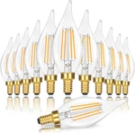 Dimmable E12 Candelabra Led Light Bulbs 40w Equivalent, 12-pack, 2700k. Fixed Price $35.99.