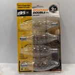 Sylvania Double Life 25w B10 Clear Crystal Bulbs 4 Pack Decorative Vtg Nos. Fixed Price $14.99.