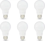 6 Amazonbasics 9 Watt Led 60w Equival E26 Base Soft White A19 Bulbs Dimmable. Fixed Price $15.99.