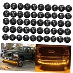 Keing 50x 3/4" Inch Trailer Lights 3 Led Side Marker Smoked Lens Amber. Fixed Price $37.18.