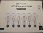 Dewenwils 6 Pack Led Filament Bulbs 7 Watts 800 Lumens 25,000 Life Hours-----new. Fixed Price $21.00.