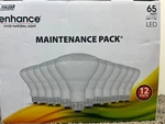 Feit Electric 65 W Led Enhance Vivid Natural Br30 Light Bulbs-dimmable (12-pack). Fixed Price $22.00.