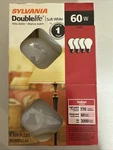 Sylvania Double Life Soft White A19 60w Light Bulbs 4-pack. Fixed Price $36.00.