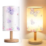 Butterfly Lamp Purple Desk For Kids Fabric Nightstand Table Lamps Bedsid.... Fixed Price $34.52.