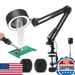 Solder Smoke Absorber Desk Lamp Fume Extractor, 7 Filters, 3 Color. Fixed Price $101.40.