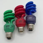 Feit Electric 13w Colored Cfl Spiral Light Bulbs Red Green Blue Set 3 E26 Base. Fixed Price $16.95.