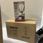 S12409 Led Filament Bulb 5w 40w A19 Medium Clear 2700k Warm White Box Of 6. Fixed Price $24.02.