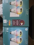Ge Led+ Speaker, Color Changing Light Bulbs W/remote - Bluetooth. Fixed Price $38.00.