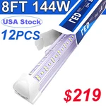 12*led Shop Light 8' 144w 18000lm 6500k Integrated Bulbs Linkable Led Tube. Fixed Price $219.99.