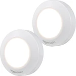 Amazon Basics Led Puck Lights, Battery 50 Lumens, White, 2-pack, White. Fixed Price $12.90.