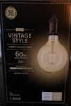 3pk-ge Globe 60w Equivalent Dimmable Amber G40 Vintage Led Decorative Light Bulb. Fixed Price $27.99.
