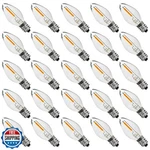 Austin Coast 25pack Led Night Light Bulbs, C7 Candelabra Ligh. Fixed Price $27.99.