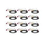 Nadair 12-pack, 4 Inches Led Ultra Slim Recessed Lights, 9w, 750 Lumens, 5cct.... Fixed Price $210.10.