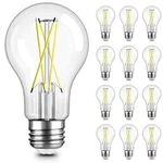 Tjoy 12 Pack A19 Vintage Led Edison Bulbs, Dimmable, 60w Equivalent, High. Fixed Price $36.86.