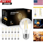 12 Pack Vintage 8w Led Edison Light Bulbs, Dimmable, 60w Equivalent, 8. Fixed Price $32.98.
