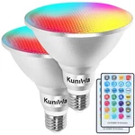 2 Pack Par38 Flood Light Bulbs Outdoor 30w, Led Color Changing Spotlight Wate.... Fixed Price $65.25.