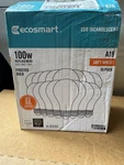 Ecosmart A19 72w Soft White Bulbs 16 Pack Dimmabl. Fixed Price $44.99.
