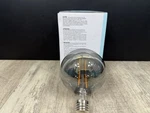 Ikea Molnart Led Bulb E26 120 Lumen Globe Gray Clear Glass 5.3" New 705.135.82. Fixed Price $9.99.