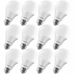 Luxrite A19 Led Bulbs 60w Equivalent Enclosed Fixture Rated 3000k E26 12-pack. Fixed Price $39.00.