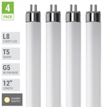 4 Pack Led Tube L8 F8t5/30k 12" Inch 5w =8w G5 Mini 2-pin Base 3000k Warm White. Fixed Price $18.95.