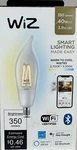 Wiz Clear 40w Ba11 Tunable White Filament Led Smart Candle-shaped Bulb-e12. Fixed Price $13.98.
