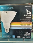 Ecosmart 150-watt Equivalent Par38 Dimmable Cec Led Motion Sense Spot Light Bulb. Fixed Price $14.99.