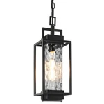 Beslowe 15 Outdoor Pendant Light With Led Bulb, Modern Hanging Lantern Li. Fixed Price $78.44.