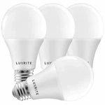 4x Luxrite A19 Led Bulb 100w Equivalent 4000k Enclosed Fixture Rated 1600lm E26. Fixed Price $20.66.