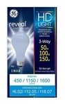 Older Style - Ge Reveal 3 Way Light Bulbs A21 50 100 150. Fixed Price $7.99.