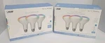 3pk Br30 Feit Smart Wifi Led 650lumens Bulbs 65w Dimmable Color Change- Lot Of 2. Fixed Price $65.00.