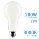 Satco S12450 Led 120 Volt 21w =200w A23 Medium E26 Non-dimmable 3000k Soft White. Fixed Price $11.95.
