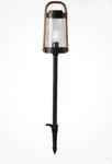 Hampton Bay Oakman Low Voltage Black & Copper W Clear Glass Path Light - New. Fixed Price $24.99.