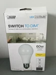 Feit Electricity Switch To Dim Lightbulb 60 Watt Led Intellibulb Soft White. Fixed Price $10.00.