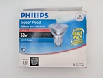 Philips Mr16 Halogen Light Bulbs Gu5.3 50w 12v 680 Lumens 6-pack Flood Lamp New. Fixed Price $29.95.