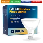 Sunco 12 Pack Outdoor Flood Light Bulbs, Led Lights Waterproof, 1800 Lm.... Fixed Price $93.00.