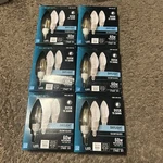 Ecosmart 60w Dusk To Dawn Dimmable Led Bulb Amber B11 Candelabra Base. Fixed Price $24.45.